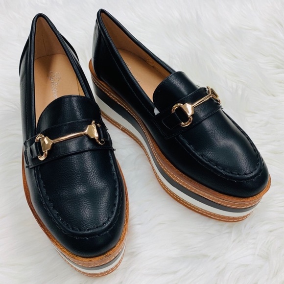 Size 9 Cognac Loafer Platforms - Picture 6 of 11